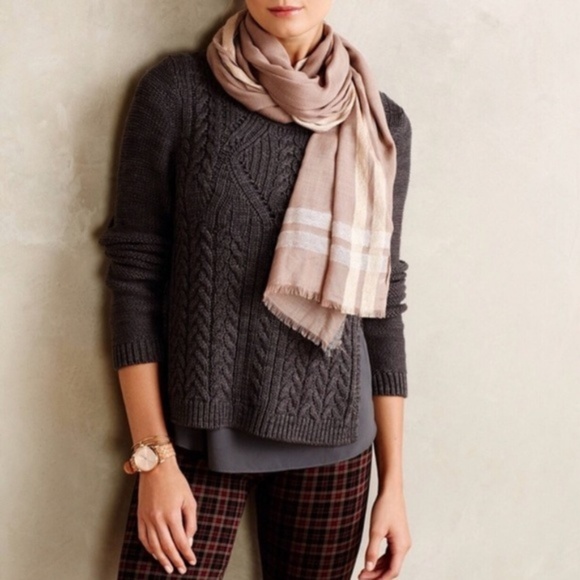 Anthropologie Sweaters - Anthropologie | Moth Ella Pullover Sweater Grey M